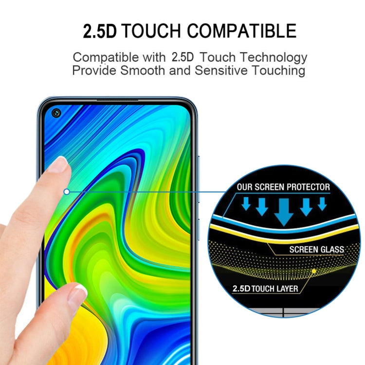 For Xiaomi Redmi Note 9 Global Full Glue Full Screen Tempered Glass Film -  by PMC TechLife | Online Shopping South Africa | PMC TechLife | Buy Now Pay Later Mobicred