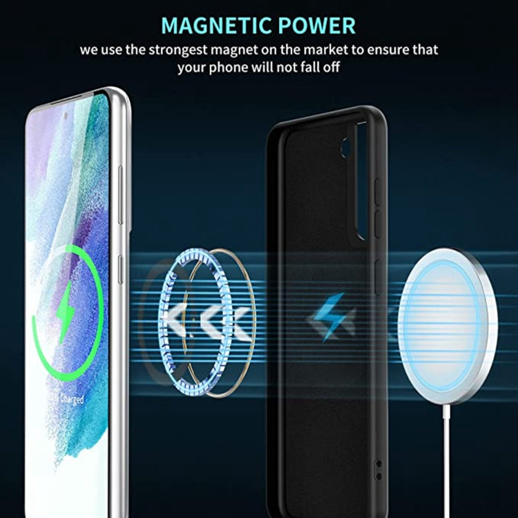 For Samsung Galaxy S24+ 5G MagSafe Magnetic Liquid Silicone Phone Case(Black) - Galaxy S24+ 5G Cases by PMC TechLife | Online Shopping South Africa | PMC TechLife