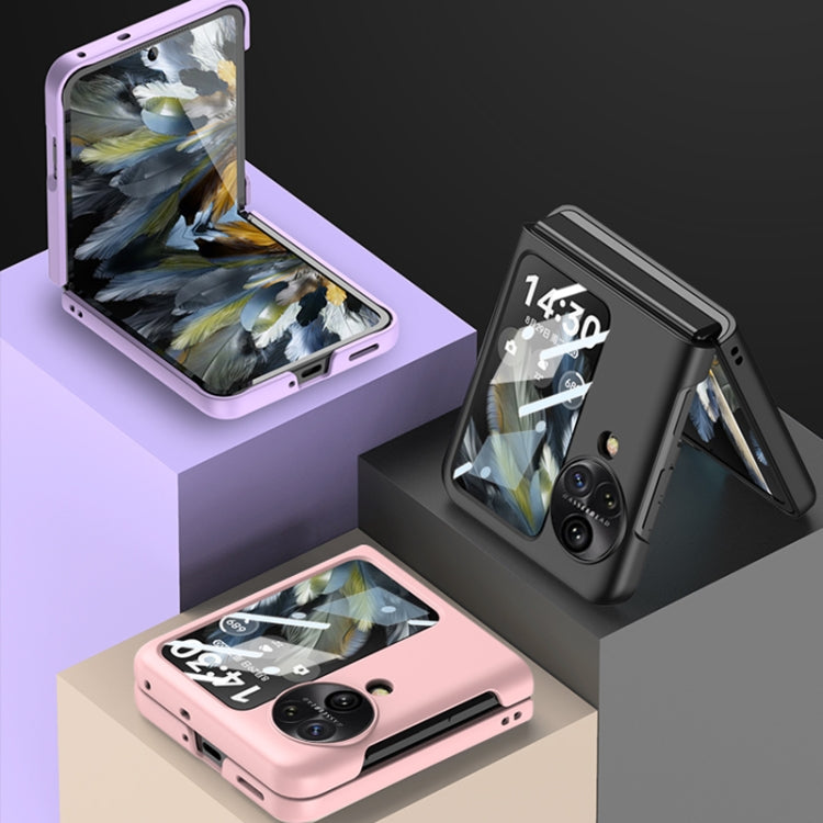 For OPPO Find N3 Flip GKK Integrated Ultra-thin Full Coverage Protective Phone Case(Pink) - free shipping - PMC TechLife - Order now!