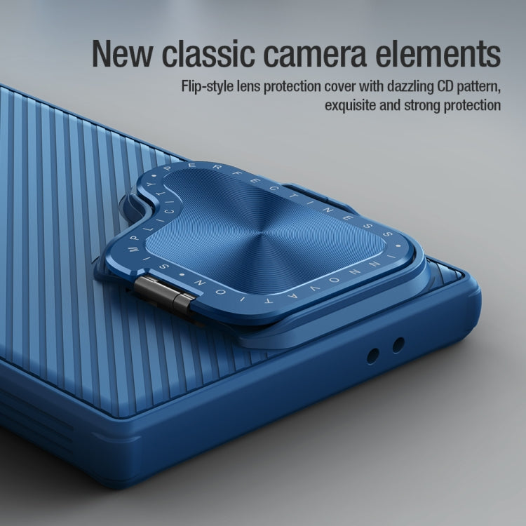 For Samsung Galaxy S24 Ultra 5G NILLKIN CamShield Prop PC Phone Case(Blue) - Galaxy S24 Ultra 5G Cases by NILLKIN | Online Shopping South Africa | PMC TechLife | Buy Now Pay Later Mobicred