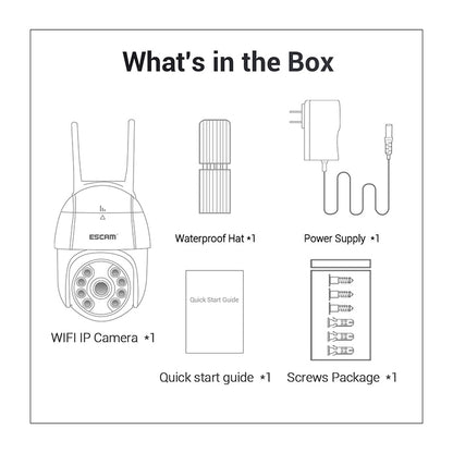 ESCAM QF518 5MP Smart WiFi IP Camera, Support AI Humanoid Detection / Auto Tracking / Dual Light Night Vision / Cloud Storage / Two Way Audio / TF Card, Plug:EU Plug(White) - Dome Camera by ESCAM | Online Shopping South Africa | PMC Jewellery | Buy Now Pay Later Mobicred