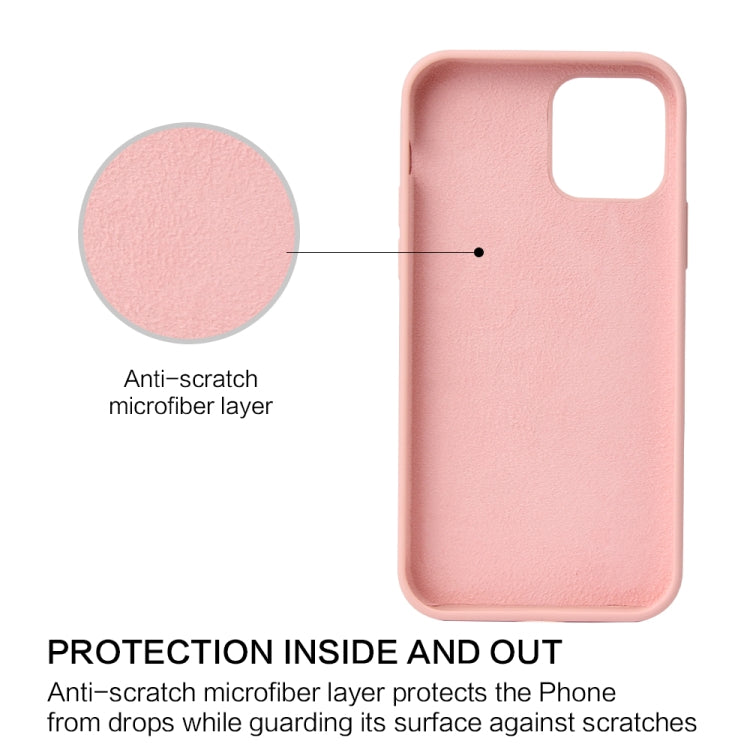 For iPhone 12 / 12 Pro Solid Color Liquid Silicone Shockproof Protective Case(Light Purple) - iPhone 12 / 12 Pro Cases by PMC Jewellery | Online Shopping South Africa | PMC Jewellery