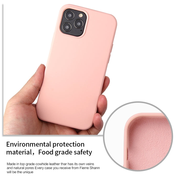 For iPhone 12 / 12 Pro Solid Color Liquid Silicone Shockproof Protective Case(Lilac Purple) - iPhone 12 / 12 Pro Cases by PMC Jewellery | Online Shopping South Africa | PMC Jewellery