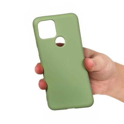 For Google Pixel 4a 5G Pure Color Liquid Silicone Shockproof Full Coverage Case(Green) - Google Cases by PMC Jewellery | Online Shopping South Africa | PMC Jewellery