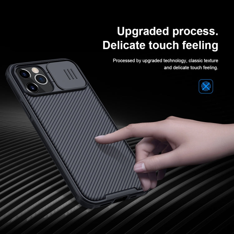 For iPhone 12 / 12 Pro NILLKIN Black Mirror Pro Series Camshield Full Coverage Dust-proof Scratch Resistant Phone Case(Black) - iPhone 12 / 12 Pro Cases by NILLKIN | Online Shopping South Africa | PMC Jewellery