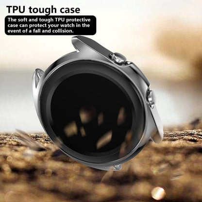 For Samsung Galaxy Watch 3 41mm Electroplating Hollow Half-pack TPU Protective Case(Gray) - Watch Cases by ENKAY | Online Shopping South Africa | PMC Jewellery | Buy Now Pay Later Mobicred