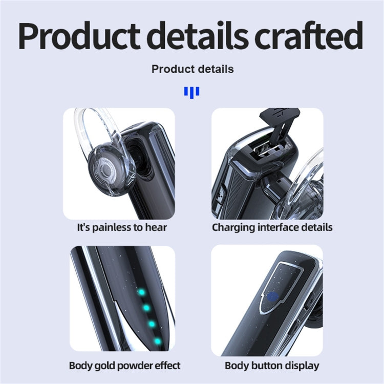 ME-3 Bluetooth 5.0 Business Style Touch Switch Bluetooth Earphone(Pink) - Bluetooth Earphone by PMC TechLife | Online Shopping South Africa | PMC TechLife