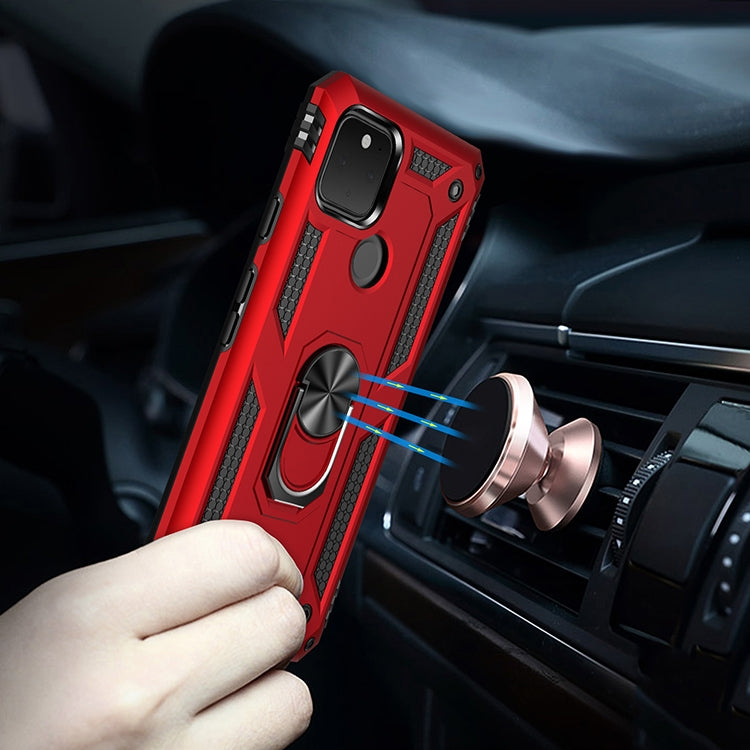 For Google Pixel 5 Shockproof TPU + PC Protective Case with 360 Degree Rotating Holder(Black) - free shipping - PMC TechLife - Order now!