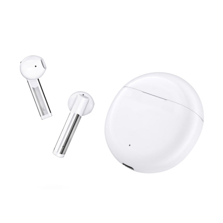 Fineblue J3 Pro TWS 5.0 Wireless Two Ear Bluetooth Headset with 650mAh Charging Cabin & Support Language Wakeup(White) - TWS Earphone by Fineblue | Online Shopping South Africa | PMC Jewellery | Buy Now Pay Later Mobicred