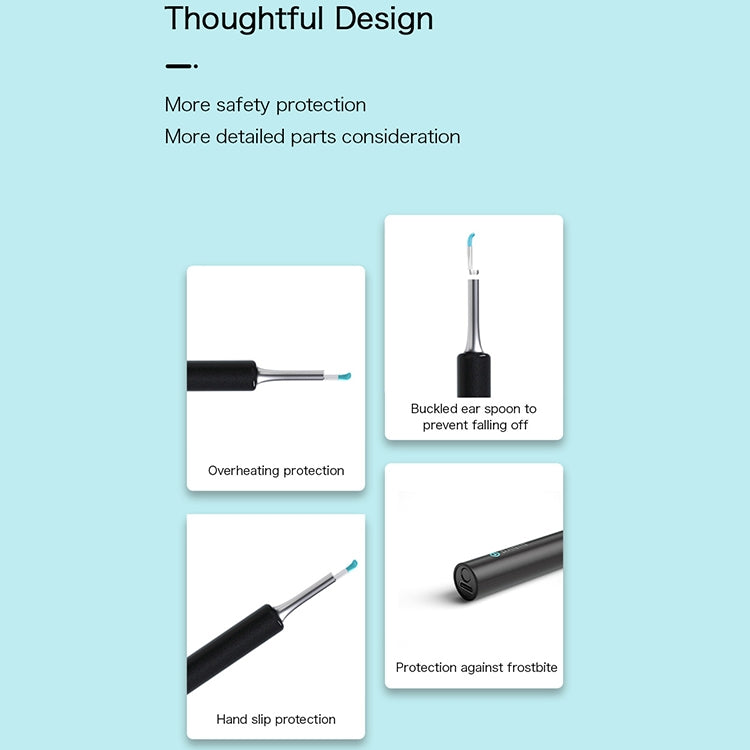 Bebird C3 4.5mm Wireless Wifi High-definition Visual Ear Spoon 3 Million Pixels Out Ear Visual Ear Spoon with IP67 Waterproof(Black) - Ear Care Tools by Bebird | Online Shopping South Africa | PMC Jewellery | Buy Now Pay Later Mobicred