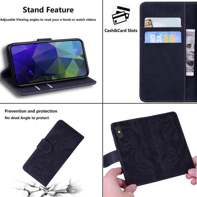 For Samsung Galaxy S20 FE / S20 FE 5G / S20 Lite Tiger Embossing Pattern Horizontal Flip Leather Case with Holder & Card Slots & Wallet(Black) - free shipping - PMC TechLife - Order now!