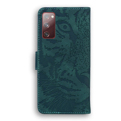 For Samsung Galaxy S20 FE / S20 FE 5G / S20 Lite Tiger Embossing Pattern Horizontal Flip Leather Case with Holder & Card Slots & Wallet(Green) - Galaxy S20 FE Cases by NILLKIN | Online Shopping South Africa | PMC Jewellery