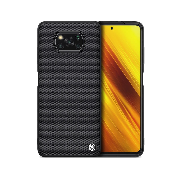 For Xiaomi Mi Poco X3 / NFC NILLKIN Shockproof TPU + PC Textured Protective Case(Black) - Xiaomi Cases by NILLKIN | Online Shopping South Africa | PMC Jewellery