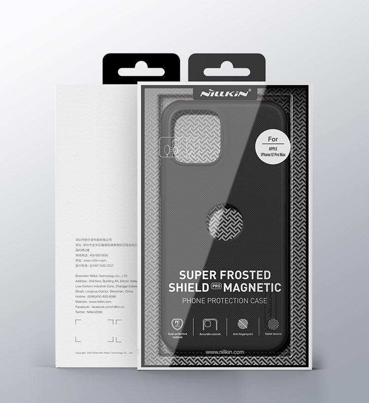 For iPhone 12 Pro Max NILLKIN Super Frosted Shield Pro PC + TPU Protective Case(Black) - iPhone 12 Pro Max Cases by NILLKIN | Online Shopping South Africa | PMC Jewellery