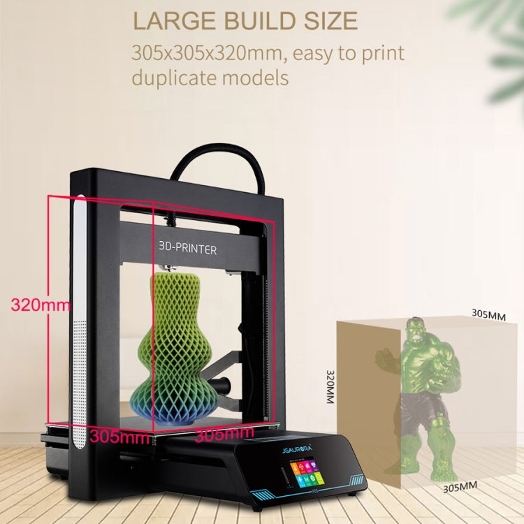 JGAURORA A5S Desktop High Precision Metal Plate Frame Three-Dimensional Physical 3D Printer - free shipping - PMC TechLife - Order now!