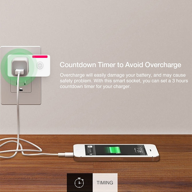 SA-004 10A EWeLink APP Remote Timing WiFi Smart Socket Works with Alexa and Google Home, US Plug - Smart Socket by PMC TechLife | Online Shopping South Africa | PMC TechLife