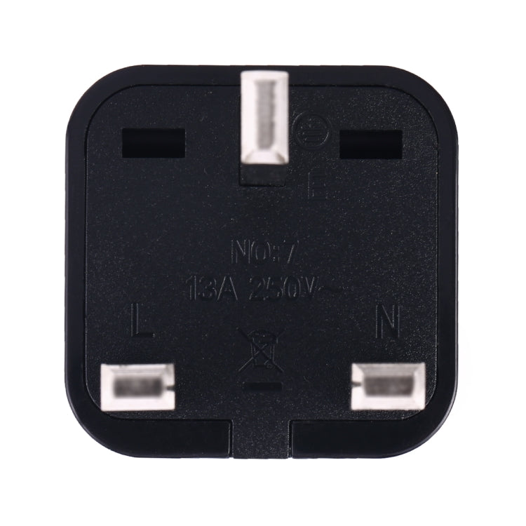 Portable Universal Socket to UK Plug Power Adapter Travel Charger (Black) - free shipping - PMC TechLife - Order now!