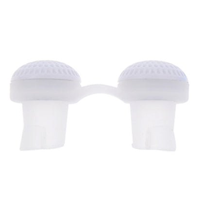 2 PCS 2 in 1 ABS Silicone Anti Snoring Air Purifier(White) - Anti Snoring Tools by PMC Jewellery | Online Shopping South Africa | PMC Jewellery