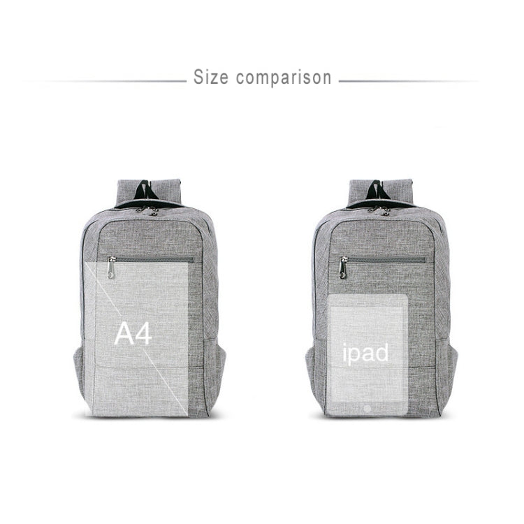 Universal Multi-Function Canvas Cloth Laptop Computer Shoulders Bag Business Backpack Students Bag, Size: 43x28x12cm, For 15.6 inch and Below Macbook, Samsung, Lenovo, Sony, DELL Alienware, CHUWI, ASUS, HP(Blue) - Backpack by PMC Jewellery | Online Shopping South Africa | PMC Jewellery