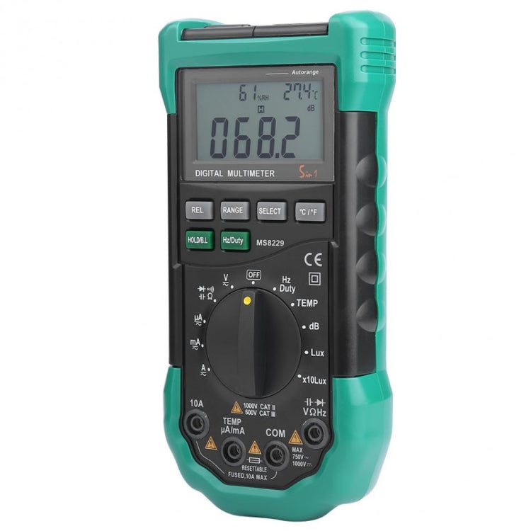 BSIDE MS8229 Digital Multimeter LUX Noise Meter Temperature Humidity Tester - Digital Multimeter by BSIDE | Online Shopping South Africa | PMC Jewellery | Buy Now Pay Later Mobicred