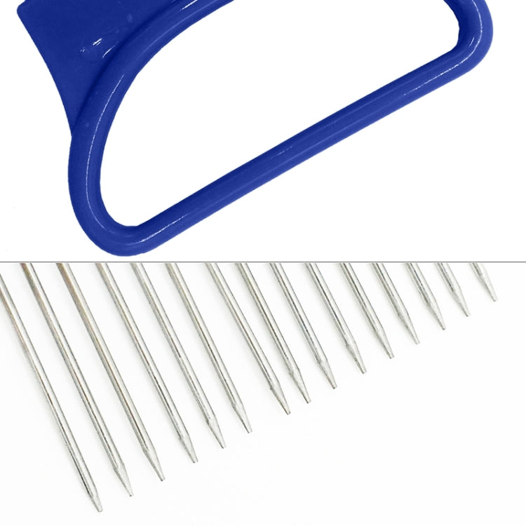 Stainless Steel Vegetable Onion Cutter Holder Meat Needle Kitchen Tools (Blue) - Gadgets by PMC TechLife | Online Shopping South Africa | PMC TechLife | Buy Now Pay Later Mobicred