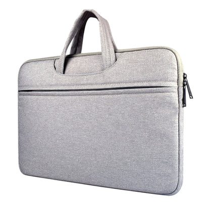 Breathable Wear-resistant Shoulder Handheld Zipper Laptop Bag, For 15.6 inch and Below Macbook, Samsung, Lenovo, Sony, DELL Alienware, CHUWI, ASUS, HP (Grey) - 15.6 - 17 inch by PMC Jewellery | Online Shopping South Africa | PMC Jewellery