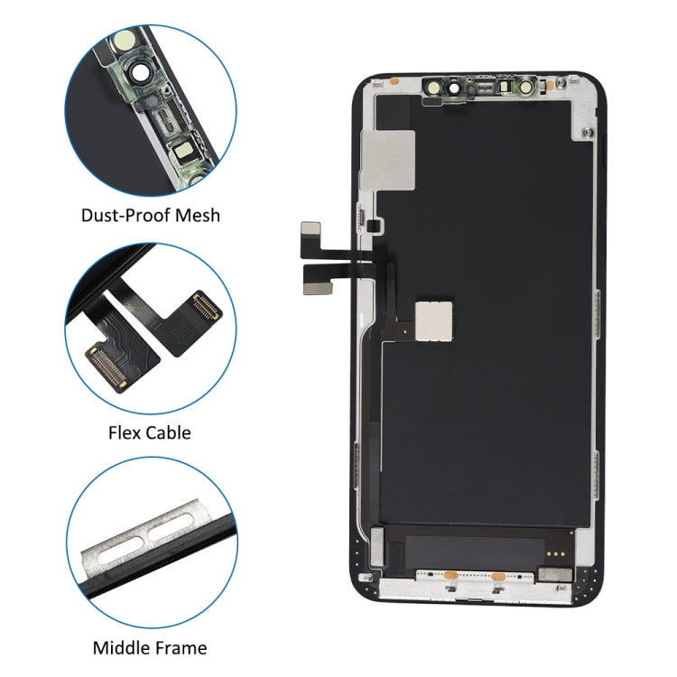 GX OLED LCD Screen for iPhone 11 Pro Max Digitizer Full Assembly with Frame(Black) - LCD Related Parts by PMC Jewellery | Online Shopping South Africa | PMC Jewellery