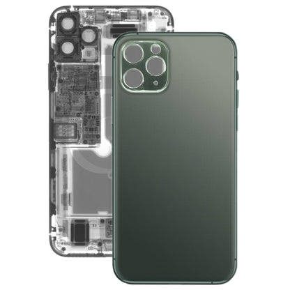 Back Battery Cover Glass Panel for iPhone 11 Pro(Green) - Back Cover by PMC Jewellery | Online Shopping South Africa | PMC Jewellery