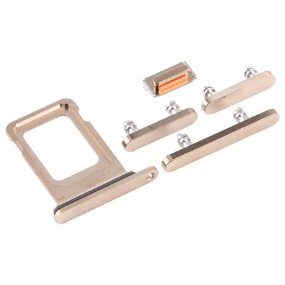 SIM Card Tray + SIM Card Tray + Side Keys for iPhone 12 Pro(Gold) - Metal Parts by PMC Jewellery | Online Shopping South Africa | PMC Jewellery