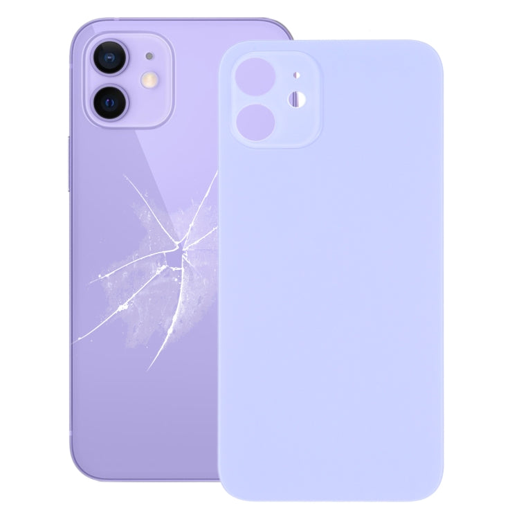 Easy Replacement Big Camera Hole Back Battery Cover for iPhone 12(Purple) - Back Cover by PMC TechLife | Online Shopping South Africa | PMC TechLife
