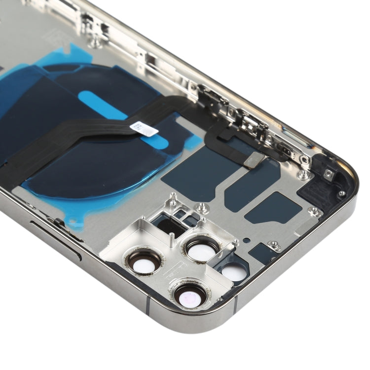 Battery Back Cover (with Side Keys & Card Tray & Power + Volume Flex Cable & Wireless Charging Module) for iPhone 12 Pro(Black) - free shipping - PMC TechLife - Order now!