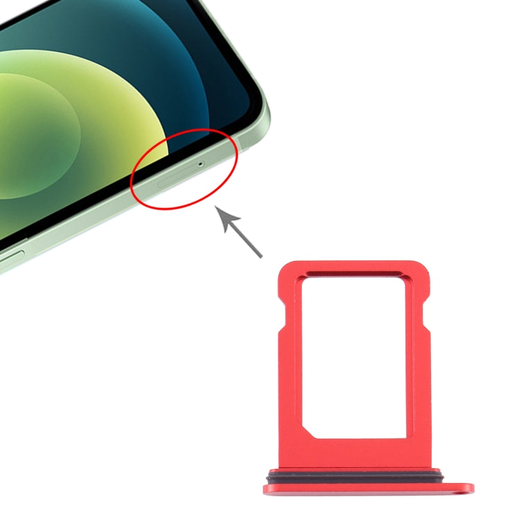 SIM Card Tray for iPhone 12 Mini(Red) - Metal Parts by PMC TechLife | Online Shopping South Africa | PMC TechLife