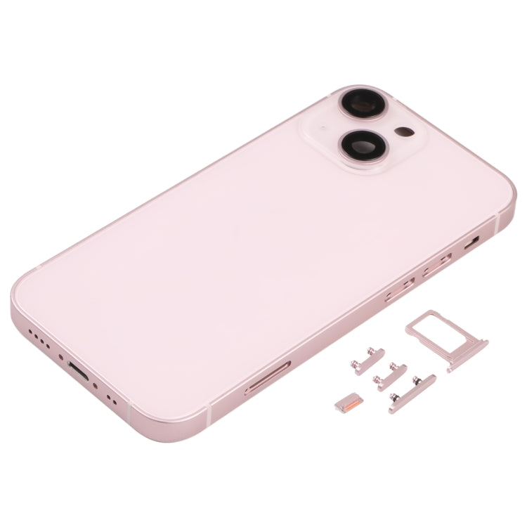 Back Housing Cover with SIM Card Tray & Side  Keys & Camera Lens for iPhone 13 Mini(Gold) - Back Cover by PMC TechLife | Online Shopping South Africa | PMC TechLife | Buy Now Pay Later Mobicred