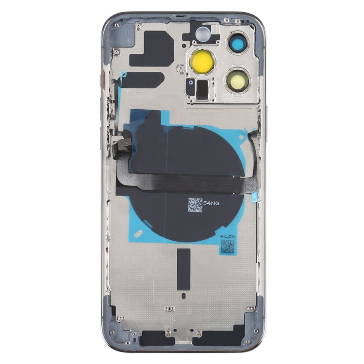 For iPhone 13 Pro Max Battery Back Cover with Side Keys & Card Tray & Power + Volume Flex Cable & Wireless Charging Module(Blue) - Back Cover by PMC Jewellery | Online Shopping South Africa | PMC Jewellery