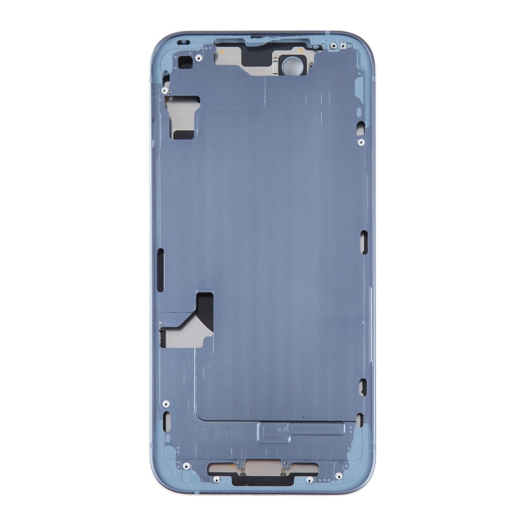 For iPhone 14 Battery Back Cover with Middle Frame / Side Keys(Blue) -  by PMC TechLife | Online Shopping South Africa | PMC TechLife