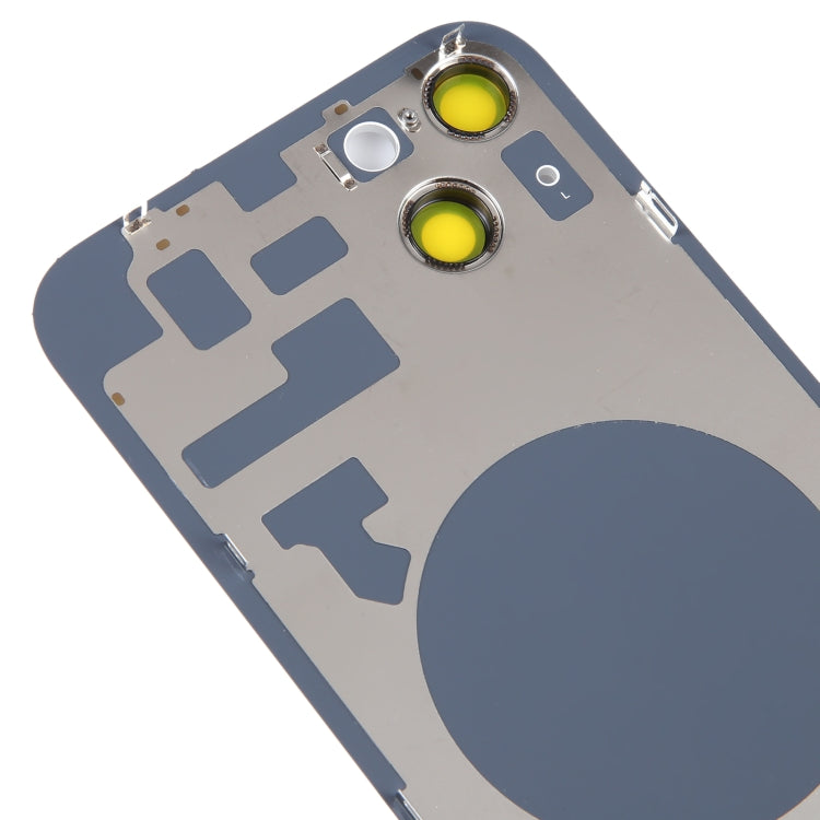 Glass Battery Back Cover with Holder for iPhone 14 Plus(White) -  by PMC TechLife | Online Shopping South Africa | PMC TechLife