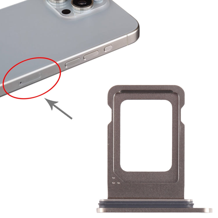 For iPhone 15 Pro Max SIM Card Tray (Titanium Color) -  by PMC TechLife | Online Shopping South Africa | PMC TechLife