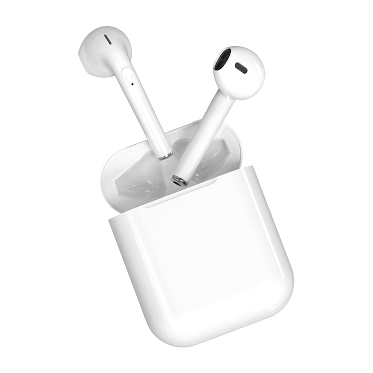 i9 Wireless TWS Sport Bilateral Stereo Bluetooth 5.0 Headset with Charging Box, Push-button Version(White) - TWS Earphone by PMC TechLife | Online Shopping South Africa | PMC TechLife