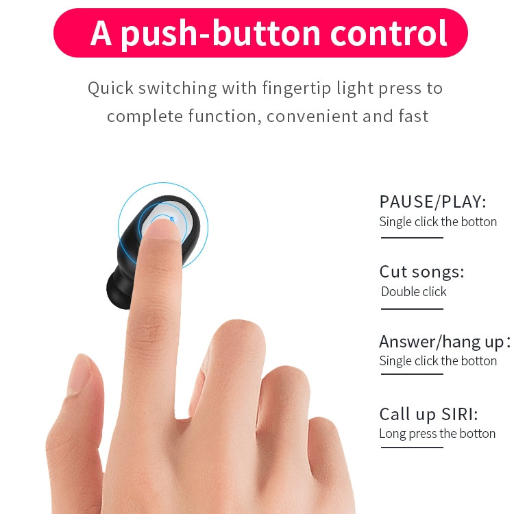 Q2 TWS Bluetooth 5.0 Binaural Stereo Wireless Sports Bluetooth Earphone(White) - TWS Earphone by PMC TechLife | Online Shopping South Africa | PMC TechLife