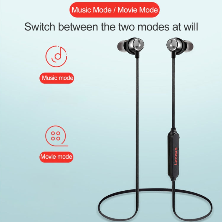 Original Lenovo X1 Magnetic In-Ear Wireless Sports Bluetooth 5.0 Earphone(Red) - Neck-mounted Earphone by Lenovo | Online Shopping South Africa | PMC Jewellery