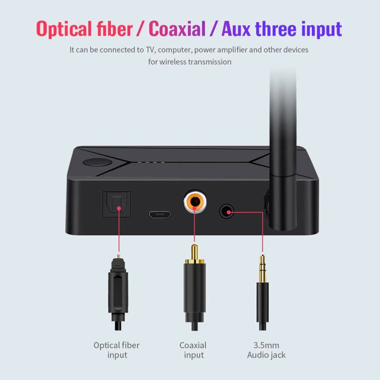 TX13 3 in 1 Portable Bluetooth 5.0 Digital Optical Coaxial Audio Transmitter with 3.5mm Jack for Bluetooth Speaker / Headset - Audio Receiver Transmitter by PMC Jewellery | Online Shopping South Africa | PMC Jewellery