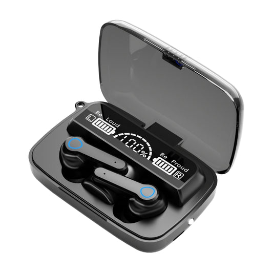 M19 Bluetooth 5.1 TWS Digital Display Wireless Bluetooth Earphone with Charging Box, Support Touch & Siri & Battery Display (Black) - TWS Earphone by PMC Jewellery | Online Shopping South Africa | PMC Jewellery