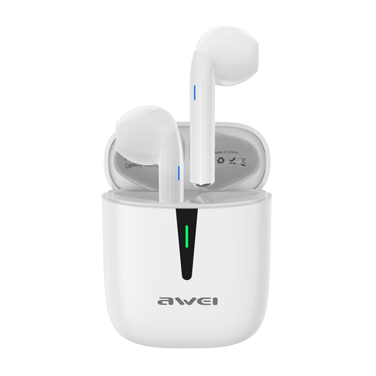 awei T21 Bluetooth V5.0 Ture Wireless Sports TWS Headset with Charging Case (White) - TWS Earphone by awei | Online Shopping South Africa | PMC Jewellery