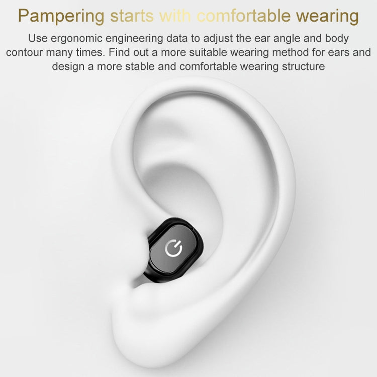 H58 Bluetooth 4.1 Single In-ear Invisible Wireless Bluetooth Earphone(Black) - Bluetooth Earphone by PMC TechLife | Online Shopping South Africa | PMC TechLife