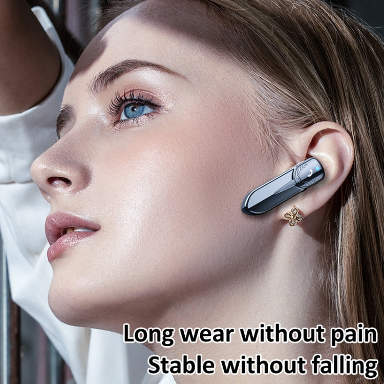M81 CVC Noise Reduction Unilateral Business Ear-mounted Bluetooth Earphone, Support Siri & One for Two(Gold) - Bluetooth Earphone by PMC TechLife | Online Shopping South Africa | PMC TechLife