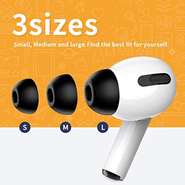 ZS0164 Slow Rebound Foam Earmuffs for AirPods Pro, Size: L (Grey) - Anti-dust & Ear Caps by PMC TechLife | Online Shopping South Africa | PMC TechLife