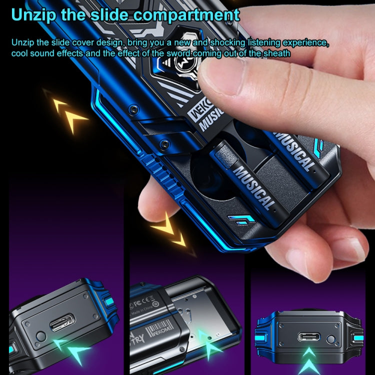 WEKOME VB07 Mecha Series Blade Wireless Bluetooth Earphone (Black) - free shipping - PMC TechLife - Order now!
