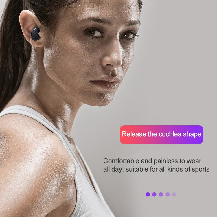 DT-15 Wireless Two Ear Bluetooth Headset Supports Touch & Smart Magnetic Charging & Power On Automatic Pairing (Gold) - Bluetooth Earphone by PMC TechLife | Online Shopping South Africa | PMC TechLife
