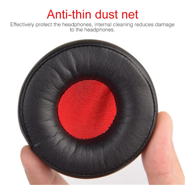 1 Pair Leather Sponge Protective Case for Jabra MOVE Headphone(Black Red) - Earmuff & Pad by PMC TechLife | Online Shopping South Africa | PMC TechLife