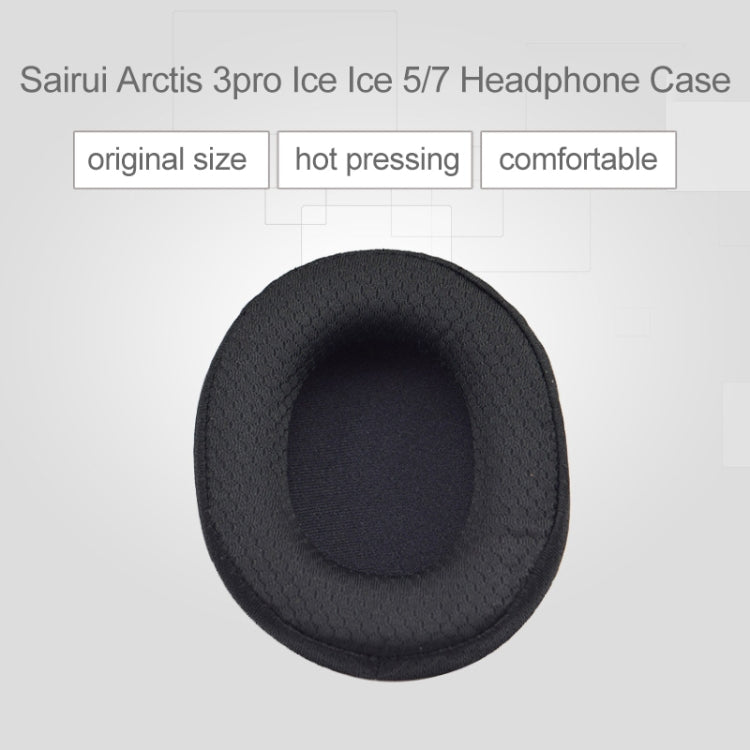 1 Pair Leather Sponge Protective Case for Steelseries Arctis 3 Pro  / Ice 5 / Ice 7 Headphone (White) - Earmuff & Pad by PMC Jewellery | Online Shopping South Africa | PMC Jewellery